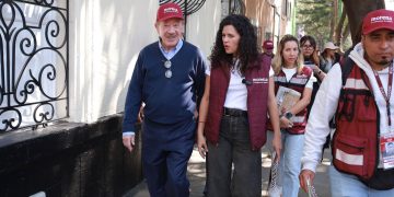 Luisa María Alcalde, presidenta nacional de Morena, y Héctor Díaz Polanco, de la CDMX, están en sus últimos días en sus cargos, pues para las necesidades del partido frente a lo que se avecina para 2027, deben ser relevados, ella a más tardar en mayo. FOTO: Especial