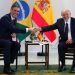 Los presidentes de España, Pedro Sánchez y Brasil, Luis Inácio Lula da Silva dejaron un mensaje claro sobre la unidad que debe existir entre los continentes para defender con convicción, la apertura, la confianza mutua y sobre todo el no a la guerra. FOTO: Especial
