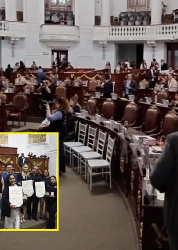Pero hay tristes y lamentables excepciones, como el caso del Congreso de la Ciudad de México, donde no se les dio preferencia, a pesar de que ahí se crean las leyes. Este martes, en el Palacio de Donceles, los legisladores entregaron 84 medallas al Mérito en diferentes disciplinas, actividades profesionales y causas sociales. En total 13 diferentes áreas. FOTO: CDMX Magacín / Especial