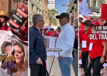 Diputado Gualito en marcha por los derechos laborales