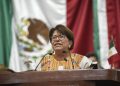 La diputada local de Morena, Martha Ávila, celebró la aprobación de la reforma Constitucional que va a impedir que un gobierno extranjero pueda intervenir en los procesos electorales de México y altere la voluntad popular. FOTO: Especial